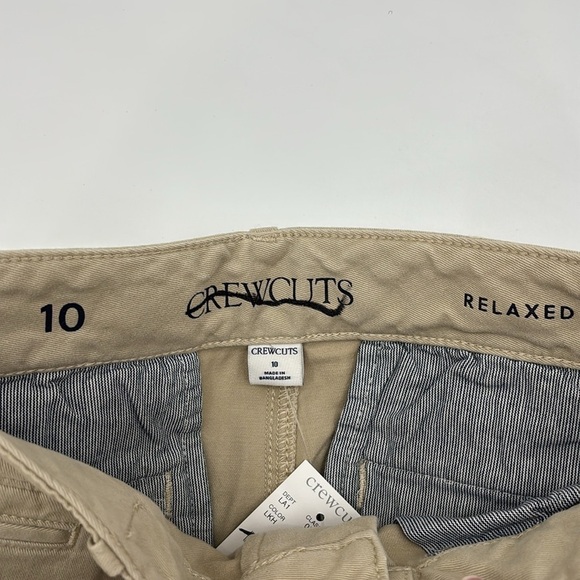 J. Crew Crewcuts Kids' classic-fit stretch chino pant light khaki 10 NWT CB692 - Picture 5 of 10